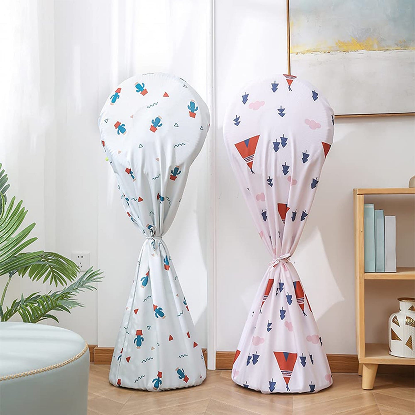 Decorative Dustproof And Waterproof Table Fan Cover, Useful When The Fan Is Not In Use. (Mix Size / Design / Mix Color)
