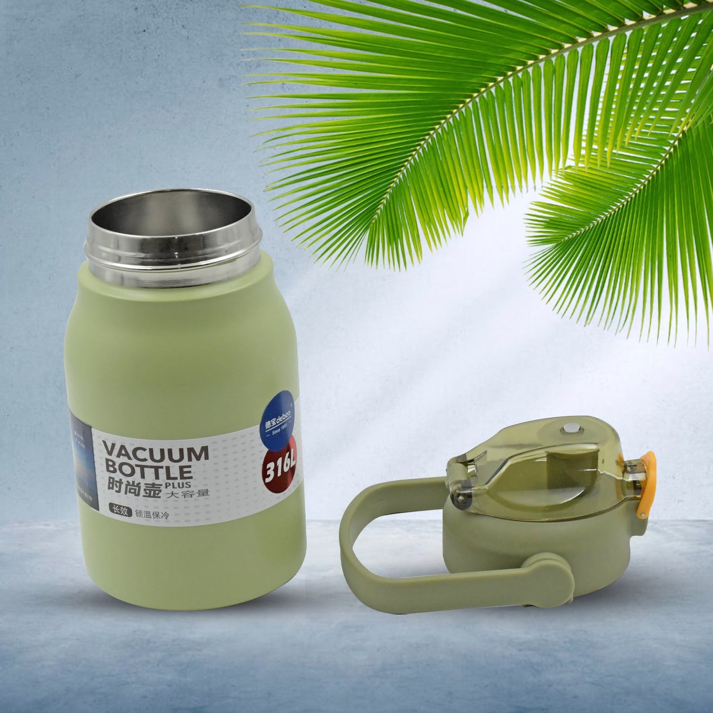 Premium Stainless Steel Vacuum Insulated Bottle Water Flask Vacuum Hot Cold For Kids / Travelling Water Bottle for Kids with Straw, Thermos For office / Gym /School (1000 ML)