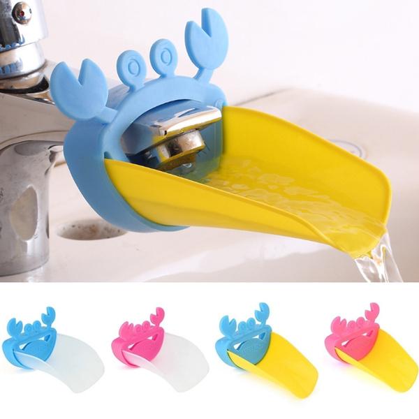 Faucet Extender | Easy Use for Hand Washing for Kids, Toddlers, Babies and Children | Silicone Sink Handle Extender | Fun Hand-Washing Solution | Cute Duck Mouth Design Wash Helper Bathroom Sink for Babies and Children (1 Pc)