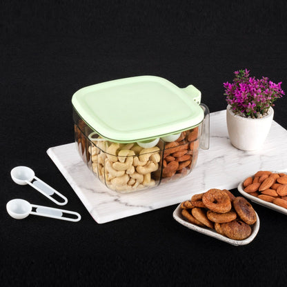 Container with 4 sections for food storage