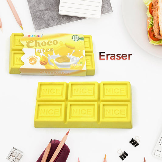 Chocolate Shaped Erasers for Kids - Soft Erasers for School & Office