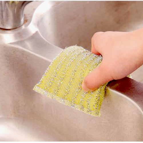 Scratch-proof scrub pads for kitchen use, pack of 12, ideal for gentle yet effective cleaning.