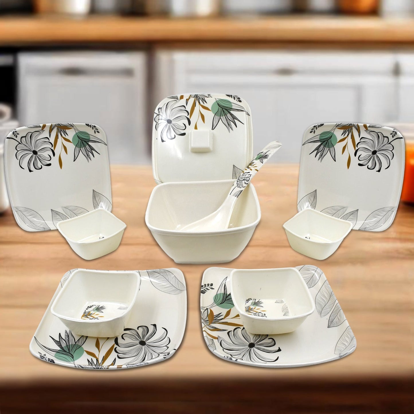 plastic dinner set