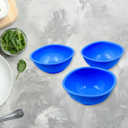 BPA Free Plastic Bowl Set for Cereal, Salad, Rice, Soup, Pasta, Snack Bowl, Microwave Safe, Dishwasher Safe (3 Pcs Set)