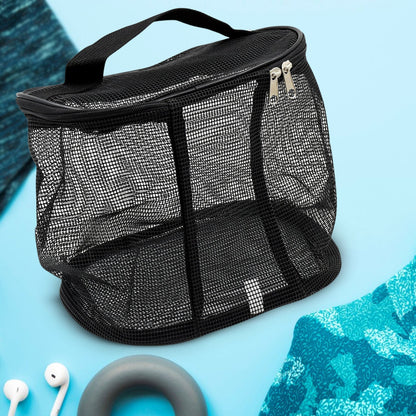 Multi purpose storage bag clear cosmetic case Toiletry Bag mesh makeup pouch Toiletries Organizer mesh cosmetic pouch Makeup Bag mesh toiletry Cosmetics Bag Storage Box outdoor