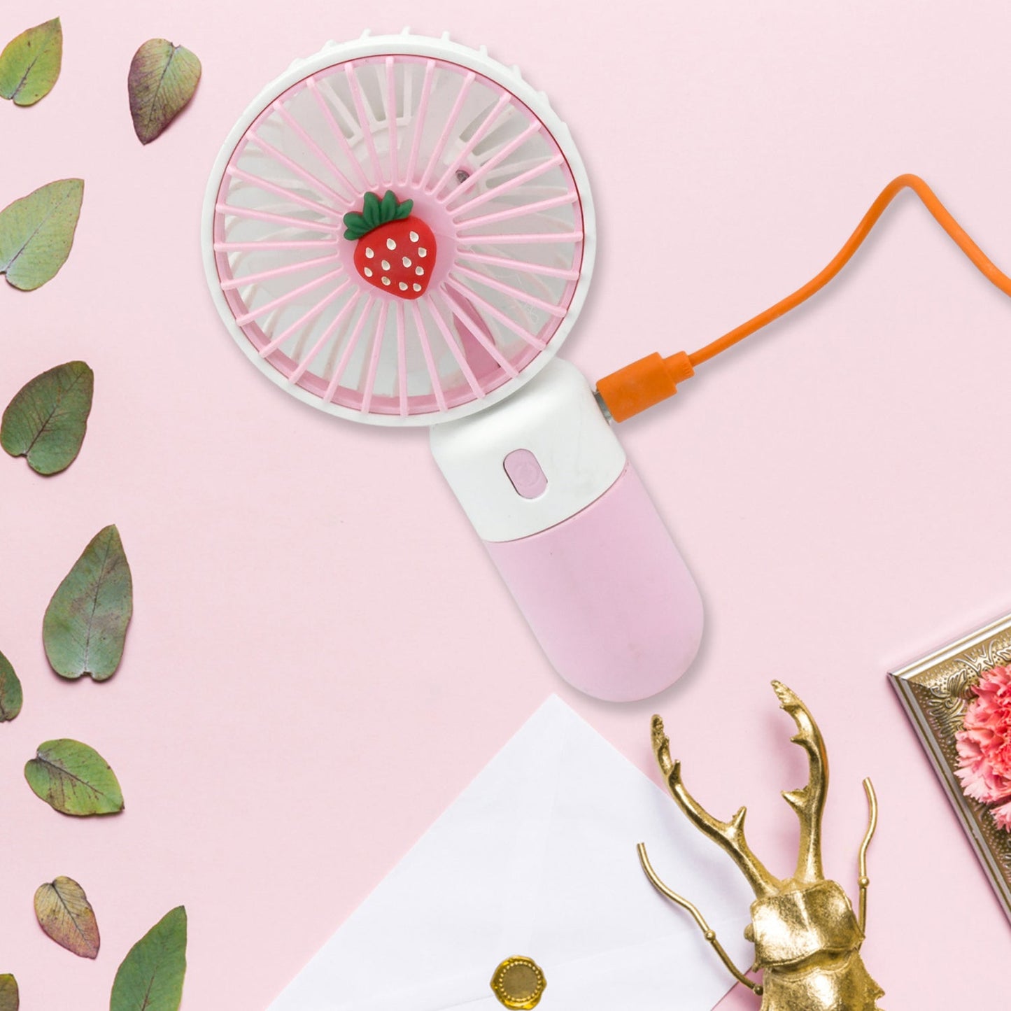 Portable Small Electric Fan Handheld, Rechargeable Mini Student Handheld Dormitory Class Personal Fan