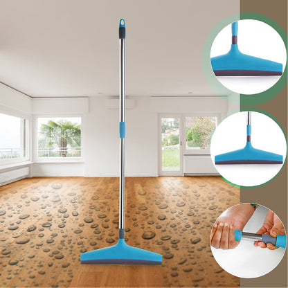 Plastic wiper with adjustable length for floors.