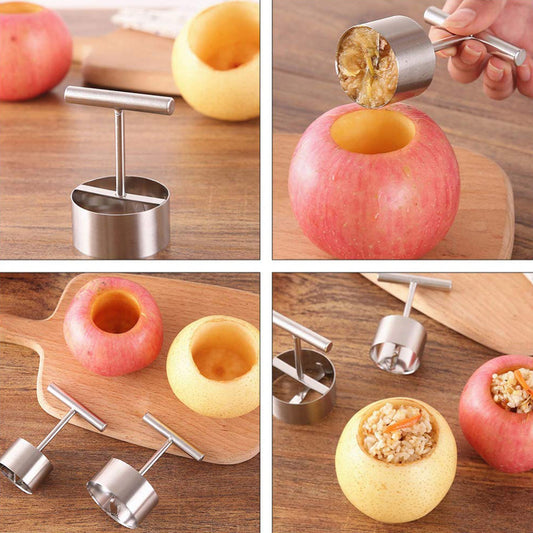 Corer Pear Core Separator Vegetable Core Remover Seeder Cutter Pitter Fruit Hole Remover Coring Tool (1 Pc)