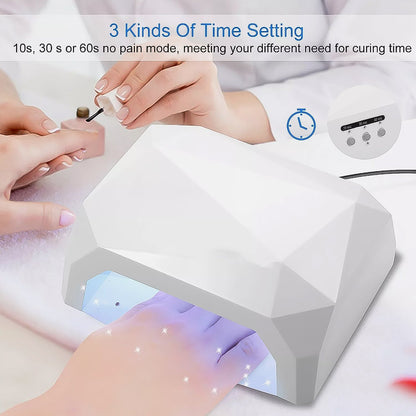 PolishPro 18W UV LED Nail Curing Lamp