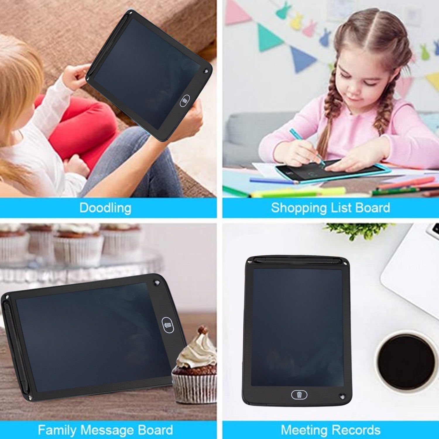 Portable LCD pad for children’s drawings