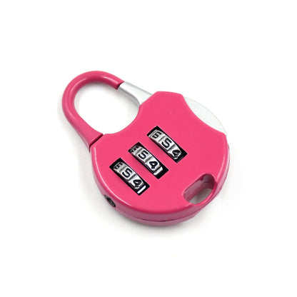 Combination lock showing 3-digit code setup