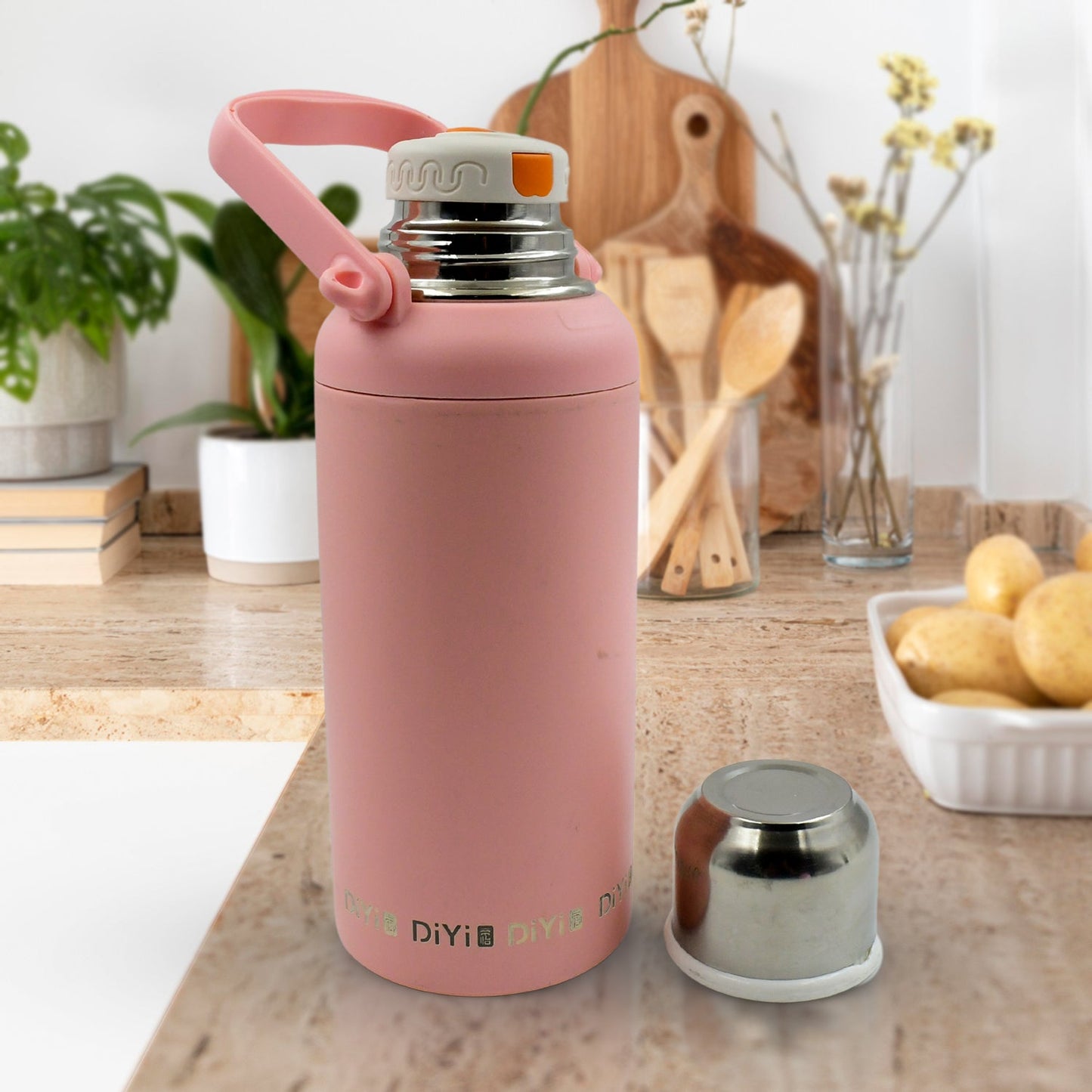 Stainless Steel tumblers 316 Stainless Steel, Vacuum Insulated Cup / Bottle, Portable Travel Kettle / Water Bottle with Handle, Outdoor Large Capacity Sports Kettle Cups / Bottle (1300 ML)