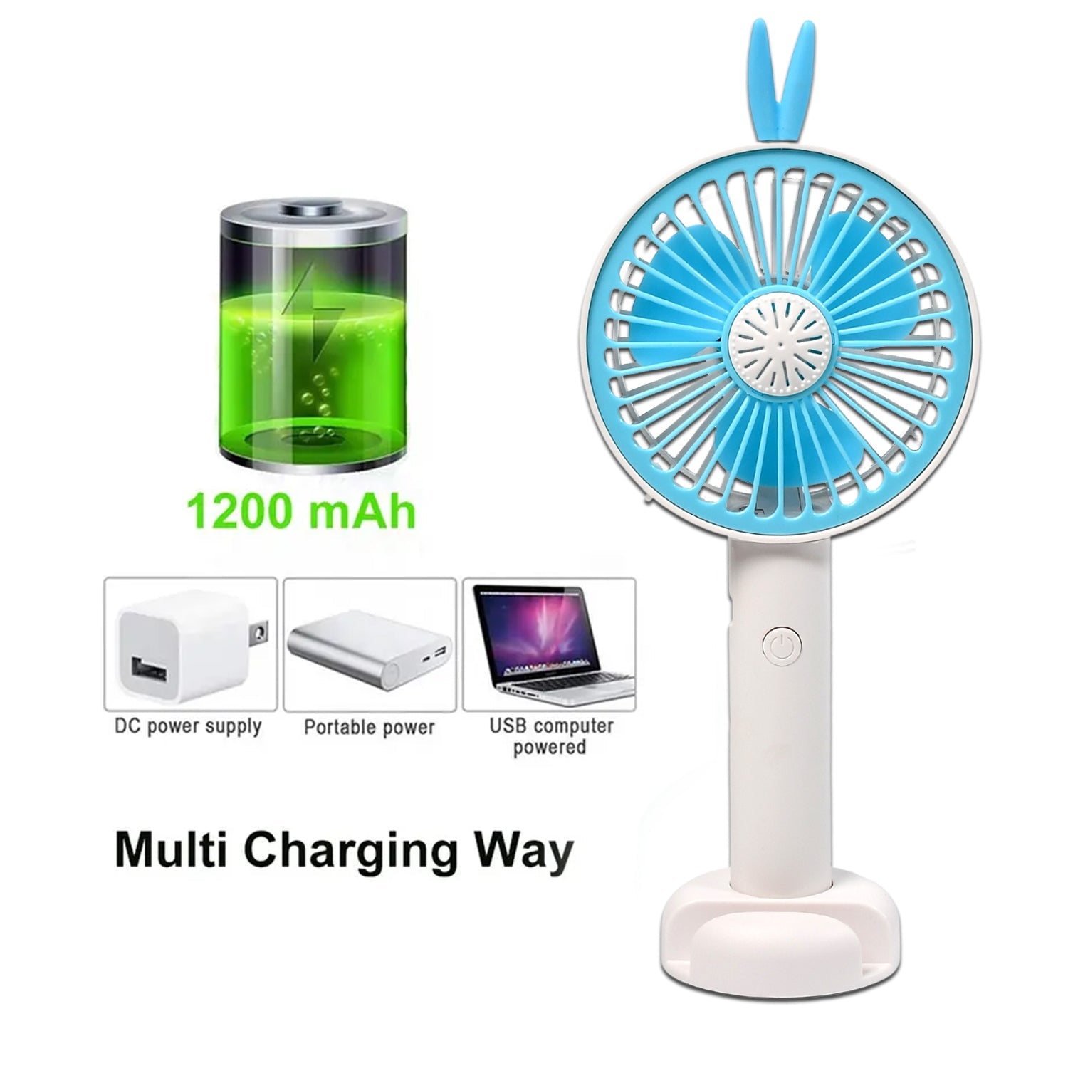 Rechargeable fan for outdoor and indoor use