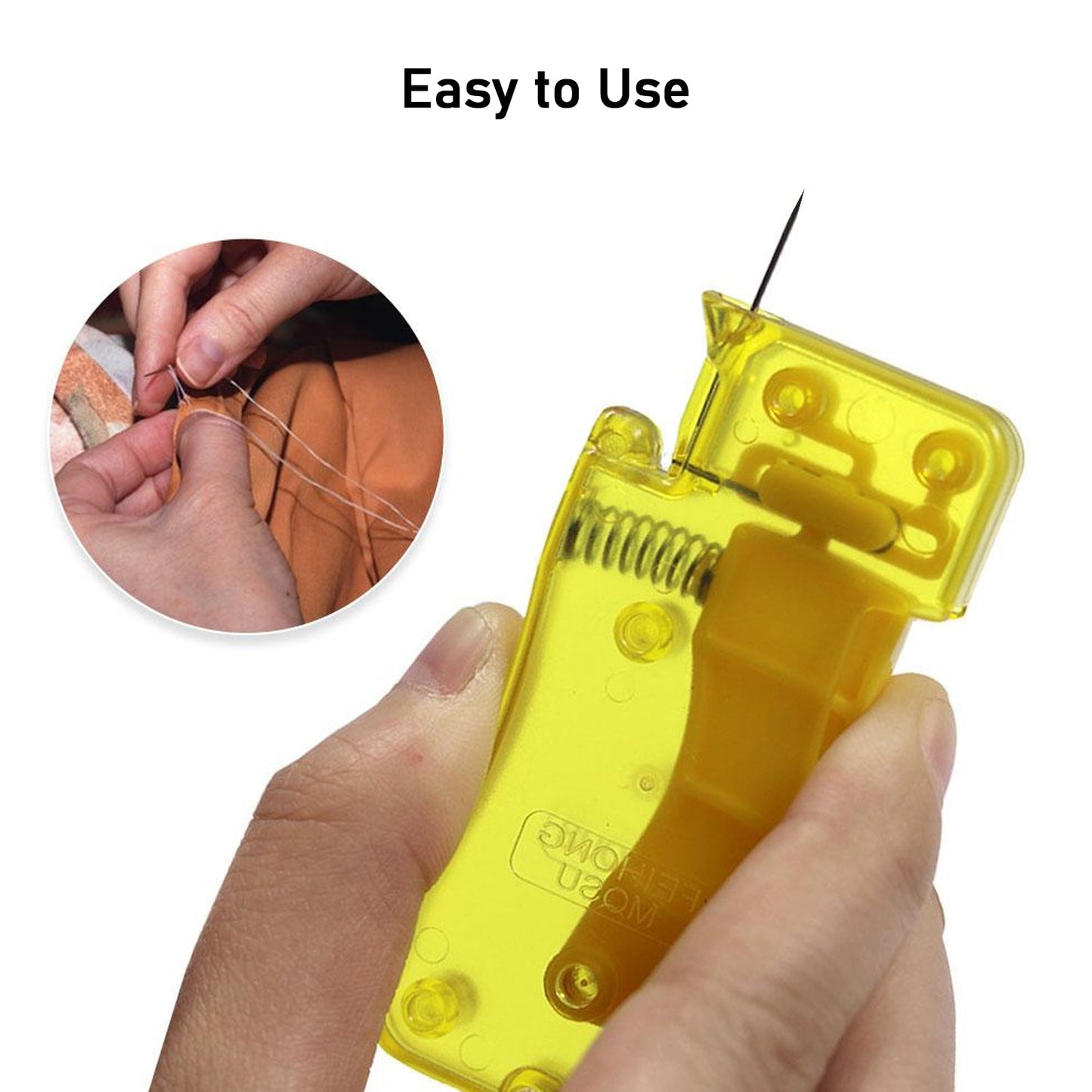 Needle Threader, Stylish Appearance Comfortable Grip Lightweight Portable Automatic Needle Threader for Sewing for Home (1 Pc)