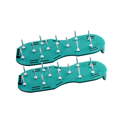 Lawn Aerator Sandals, Garden Grass Aerator Spiked Sandals Green Studded Shoes for Yard Patio Garden Excavation