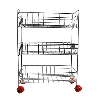 Kitchen trolley with three tiers