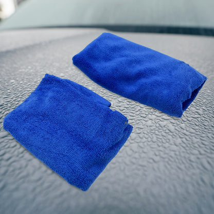 Car / Bike Cleaning Combo Microfiber Car Wash Sponge and Gloves, Automobile Cleaning Sponges, 2 Wash Towel, 1 Brush, 1 Sponge, 1 Gloves, Car Wash Cleaning Tools Kit (5 Pcs Set)