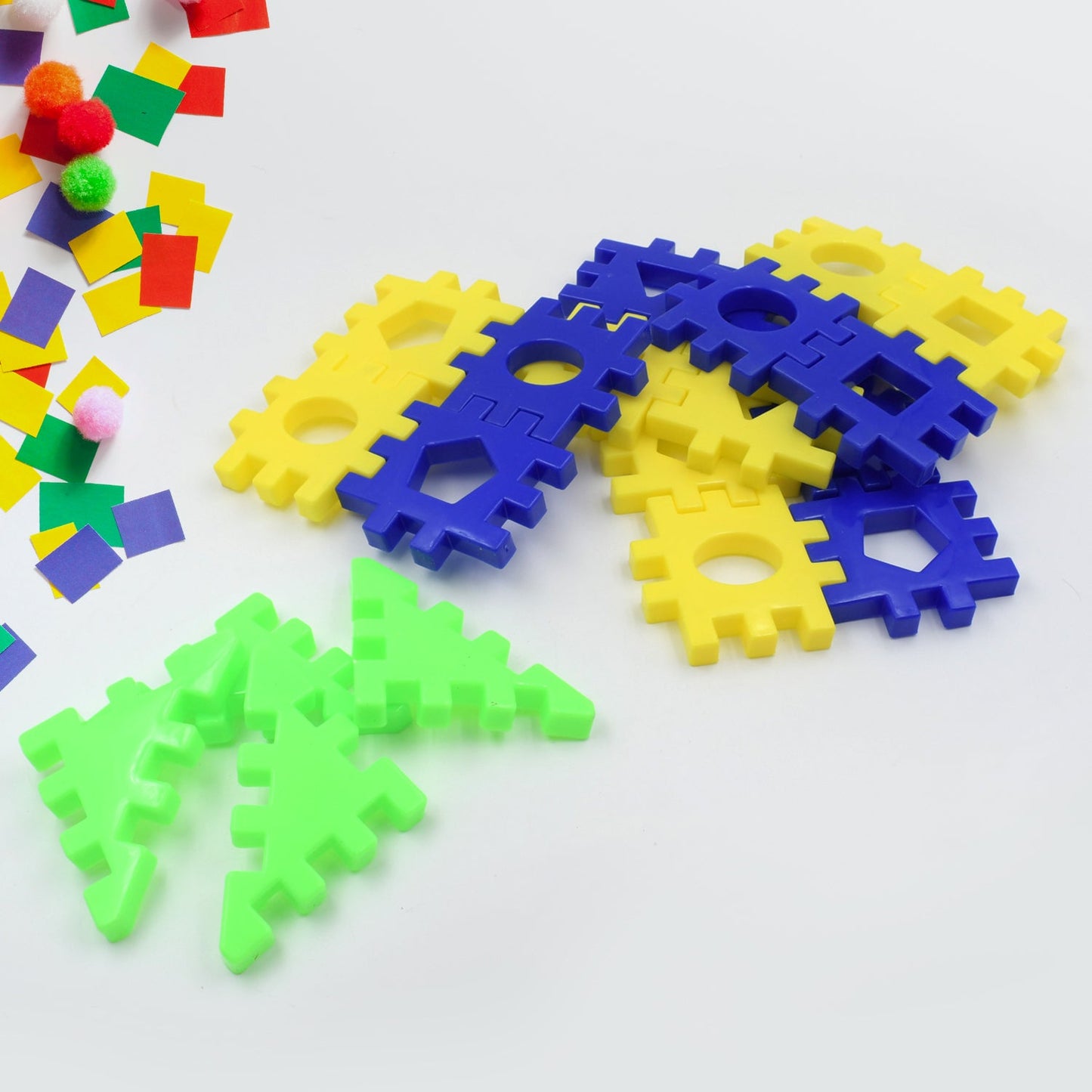 Multi-color building blocks set for kids