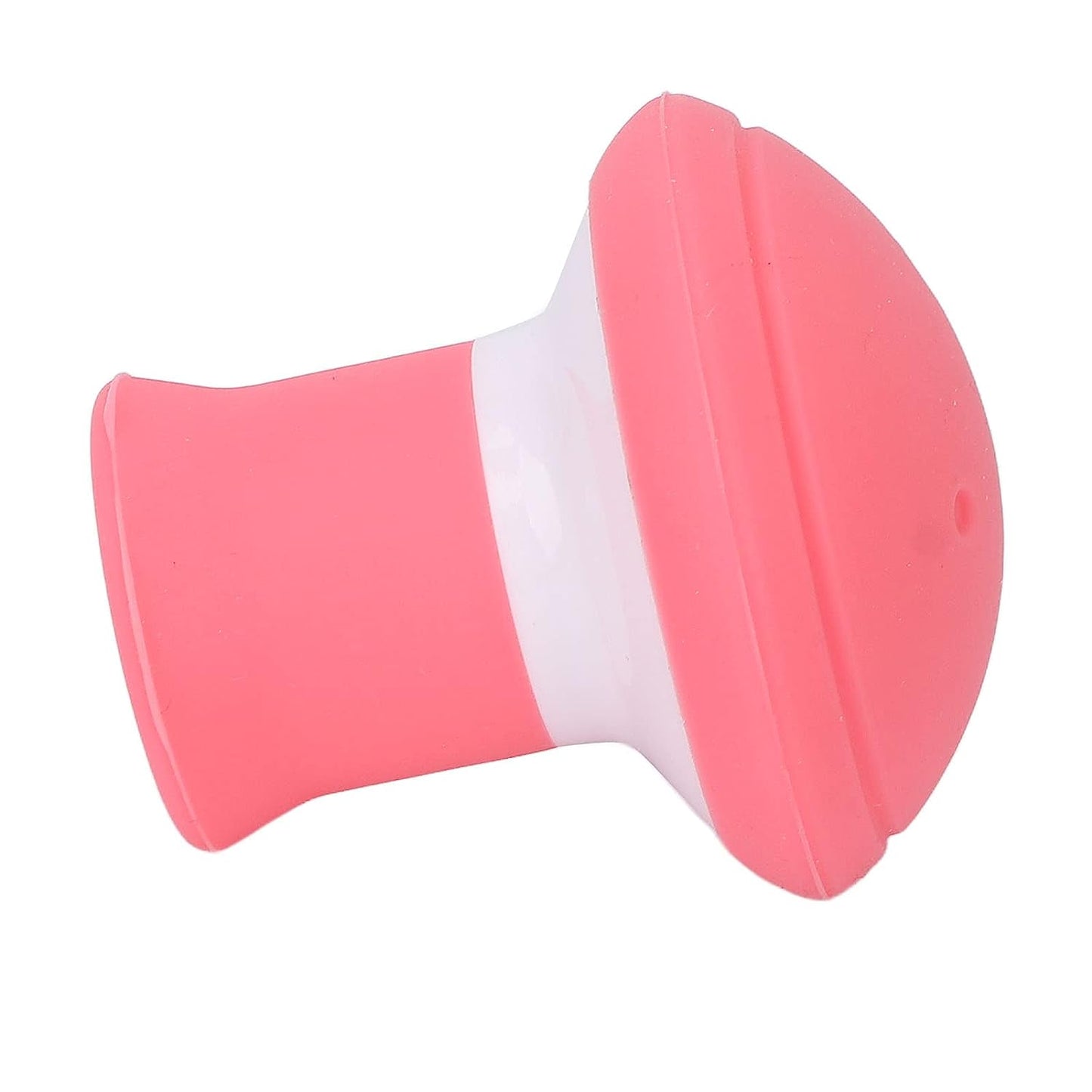 Silicone face slimmer tool, inhaling and exhaling for jaw exercise.