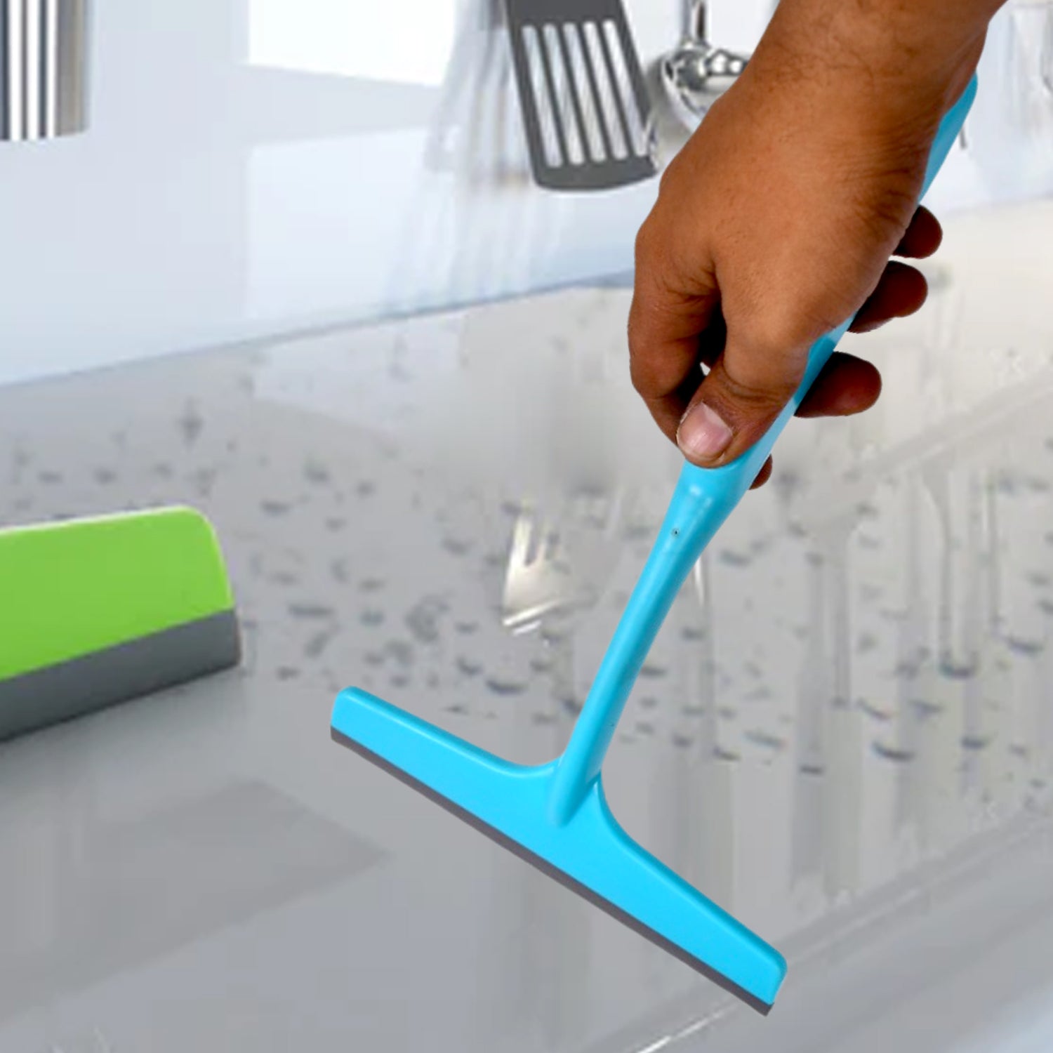 Long handle no-dust broom for kitchen platform cleaning