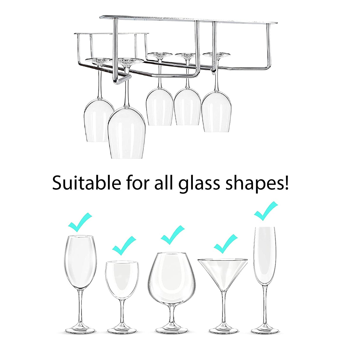 Bar glass storage organizer