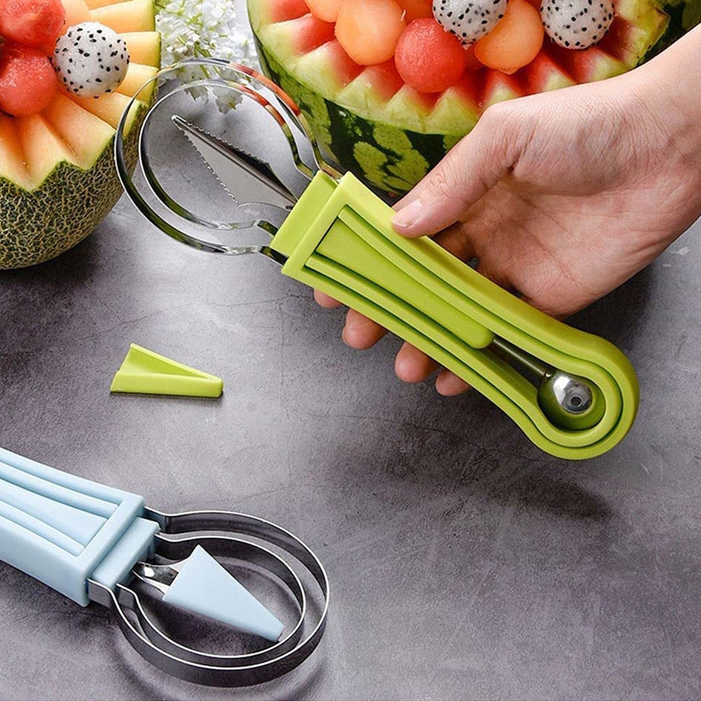 4-in-1 Stainless Steel Fruit Baller & Scooper