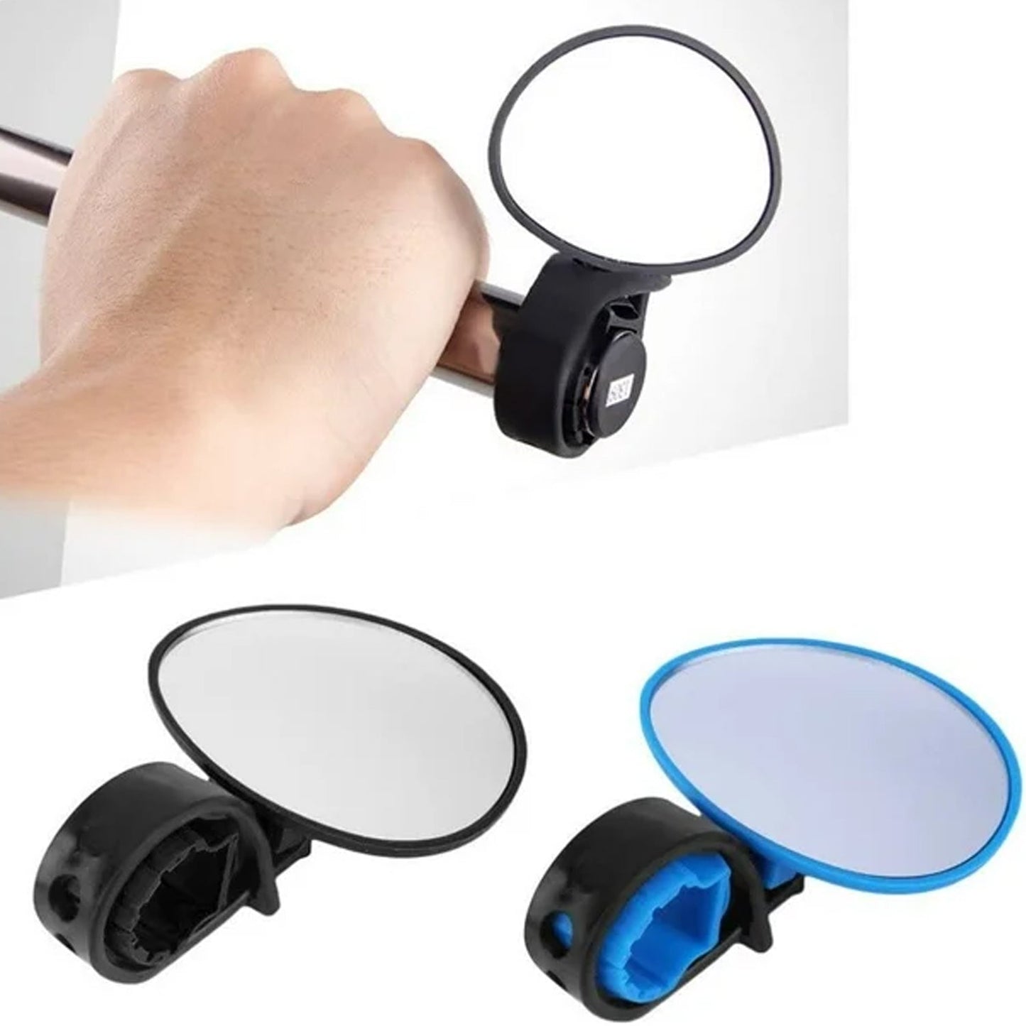 Bicycle 360 rotation Cycling Mirror Handlebar Rearview Mirror (1 Pc)