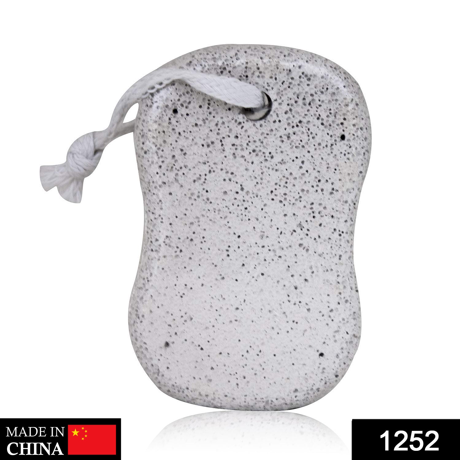 Foot scrubber stone for heels, oval shape