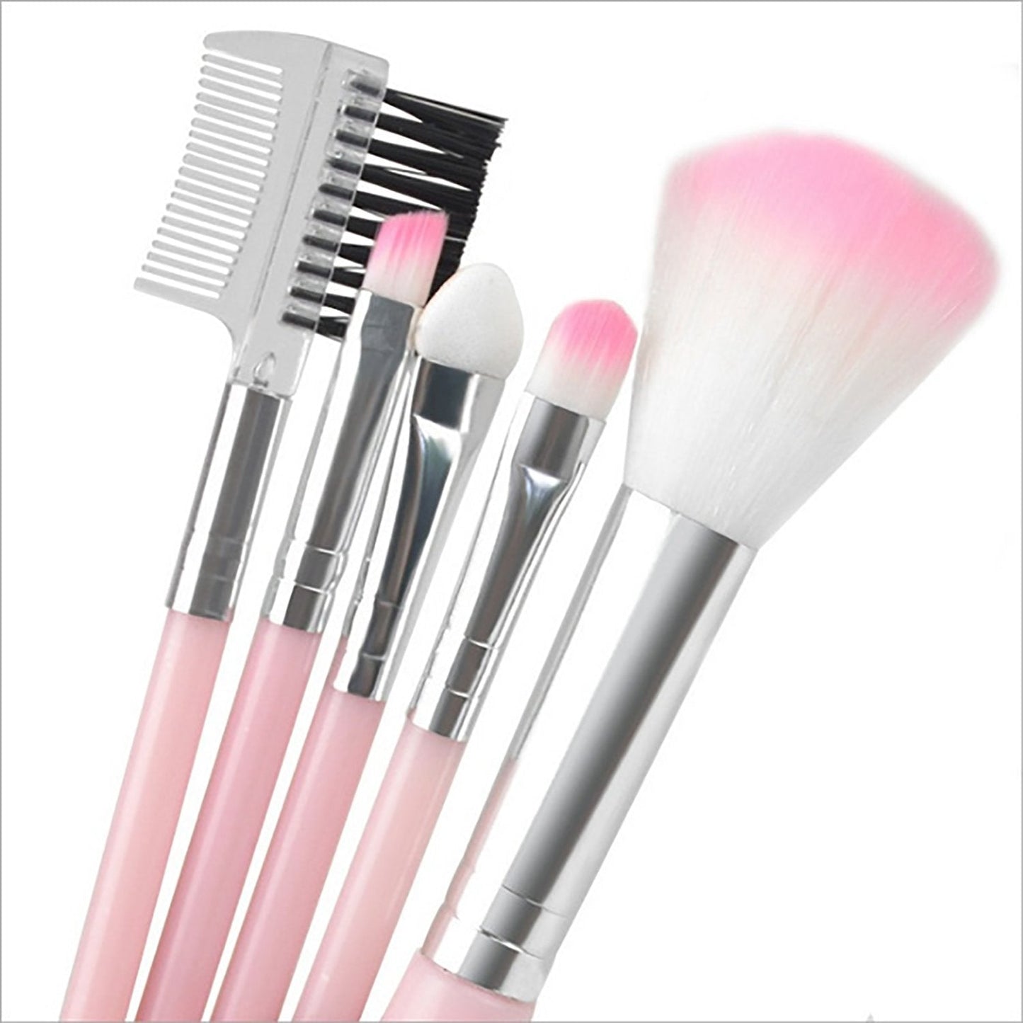 Five-piece makeup brush set