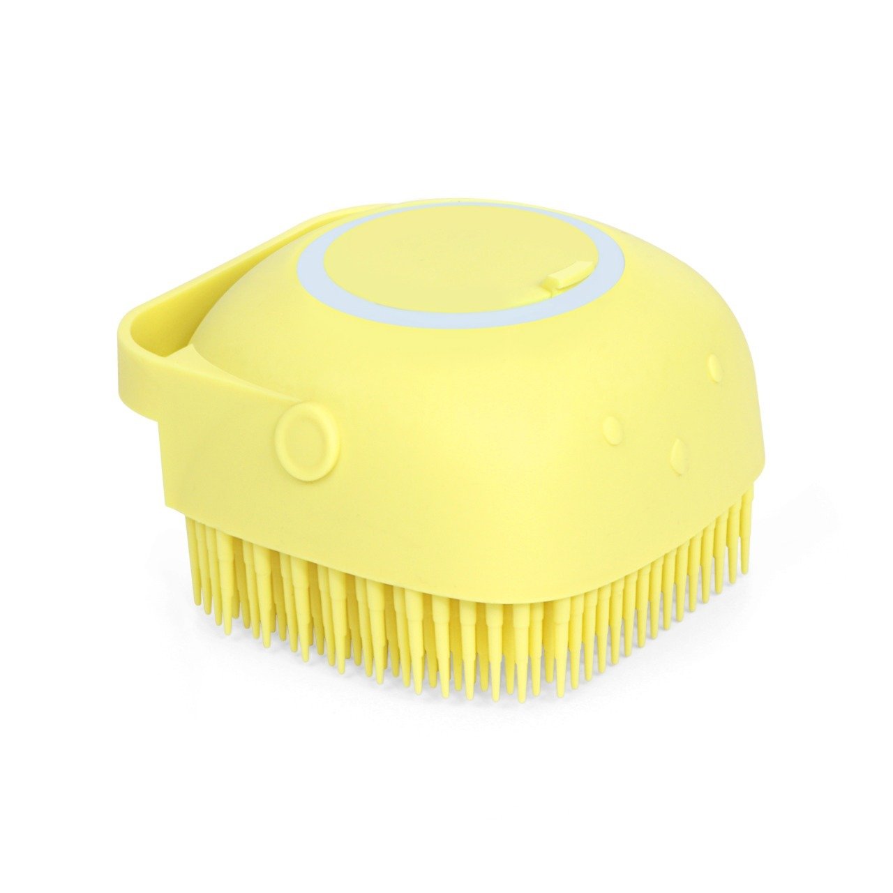 Silicone Massage Bath Body Brush Soft Bristle With Shampoo Dispenser