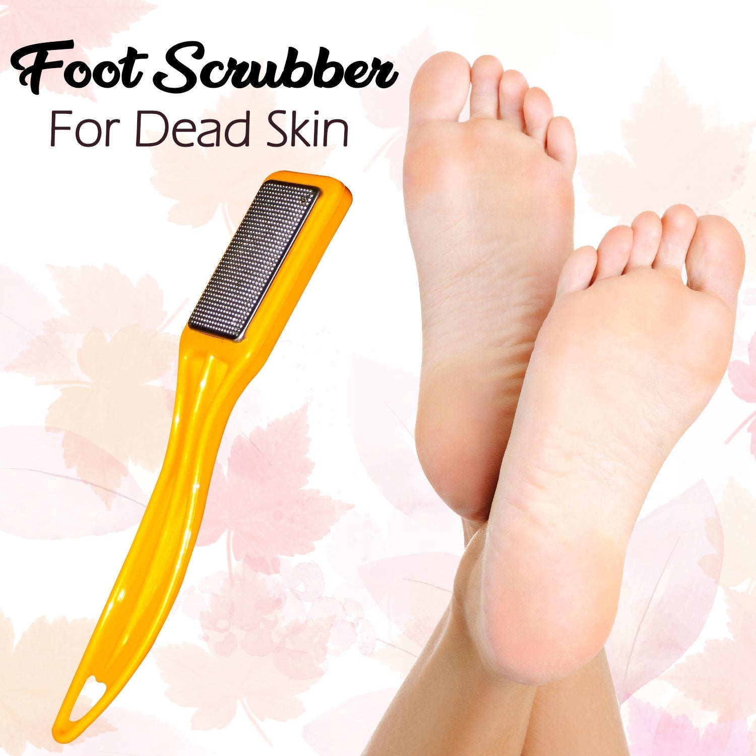 Scrubber with textured surface for foot care