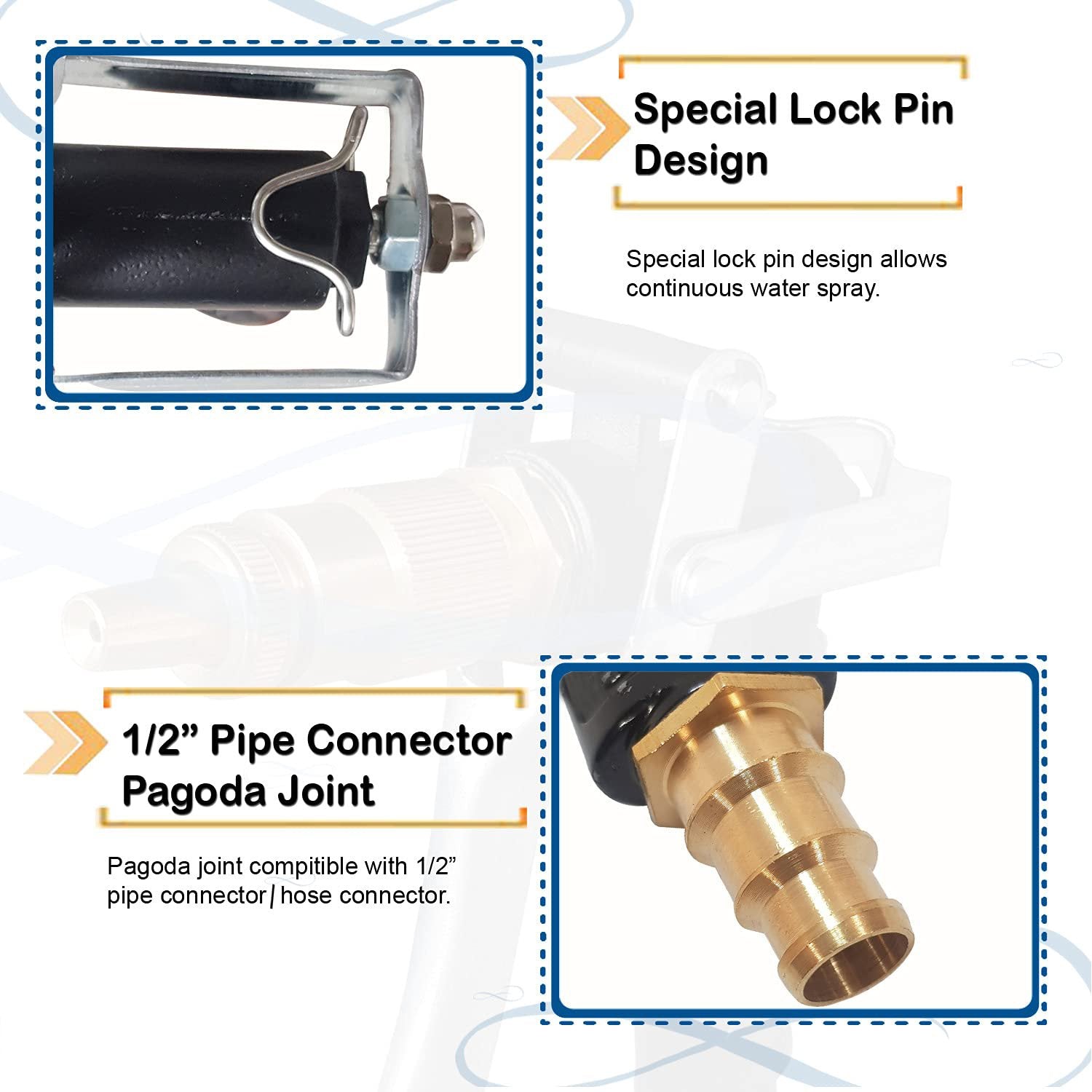 High-pressure spray gun with a sturdy construction