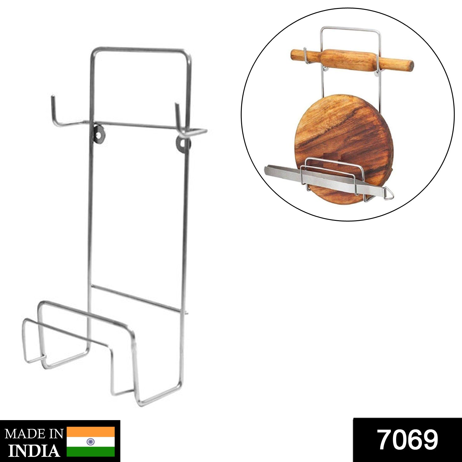 Chakla belan stand with stainless steel frame