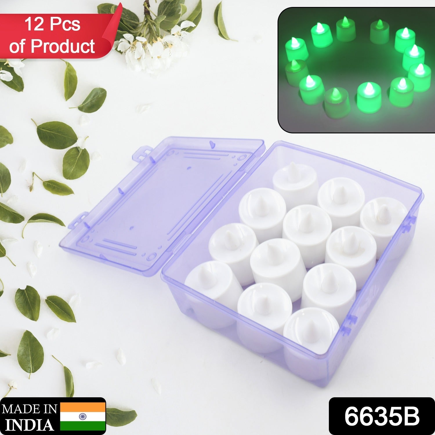 Smokeless LED tea light candle for home decor