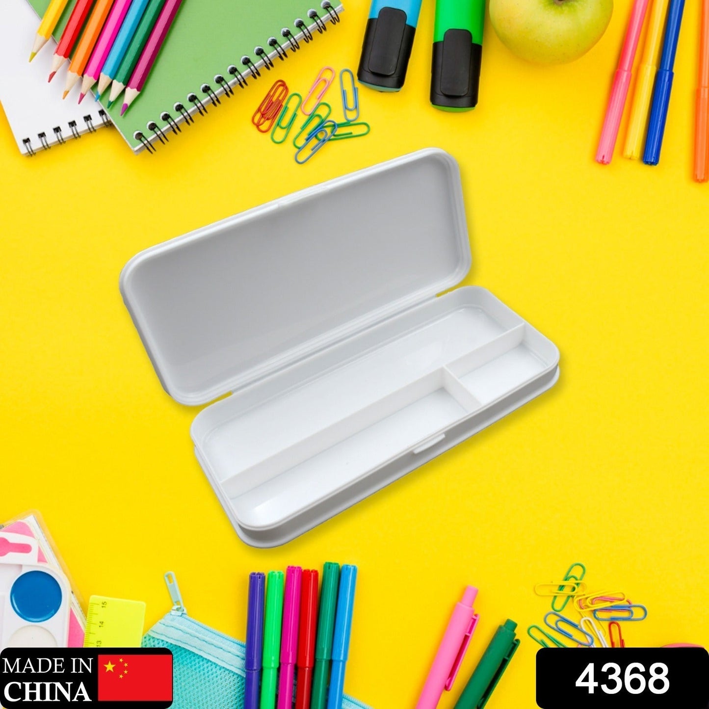 Multipurpose school pencil box with 3 compartments, ideal gift