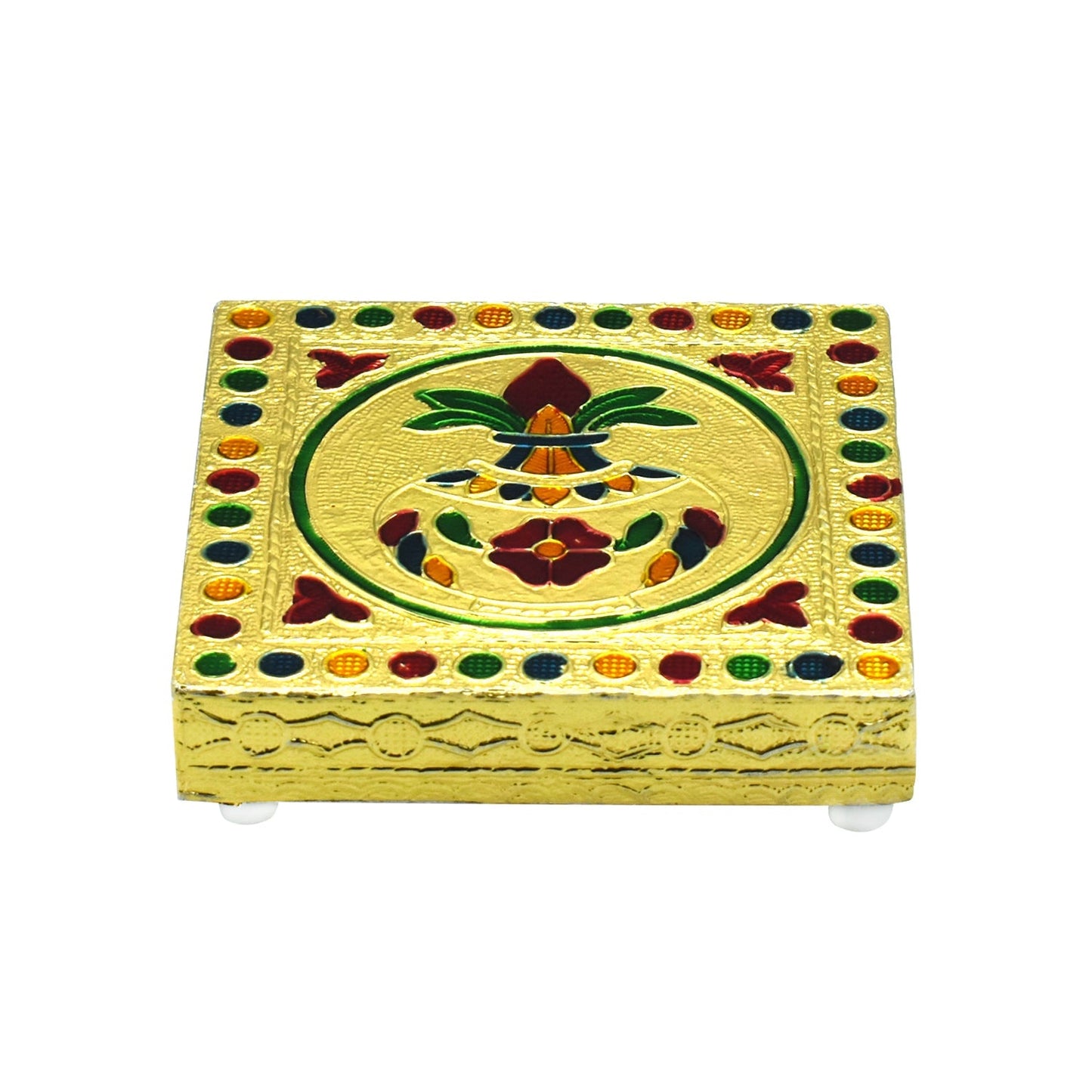 Fancy wooden bajot with intricate design, suitable for decorative purposes