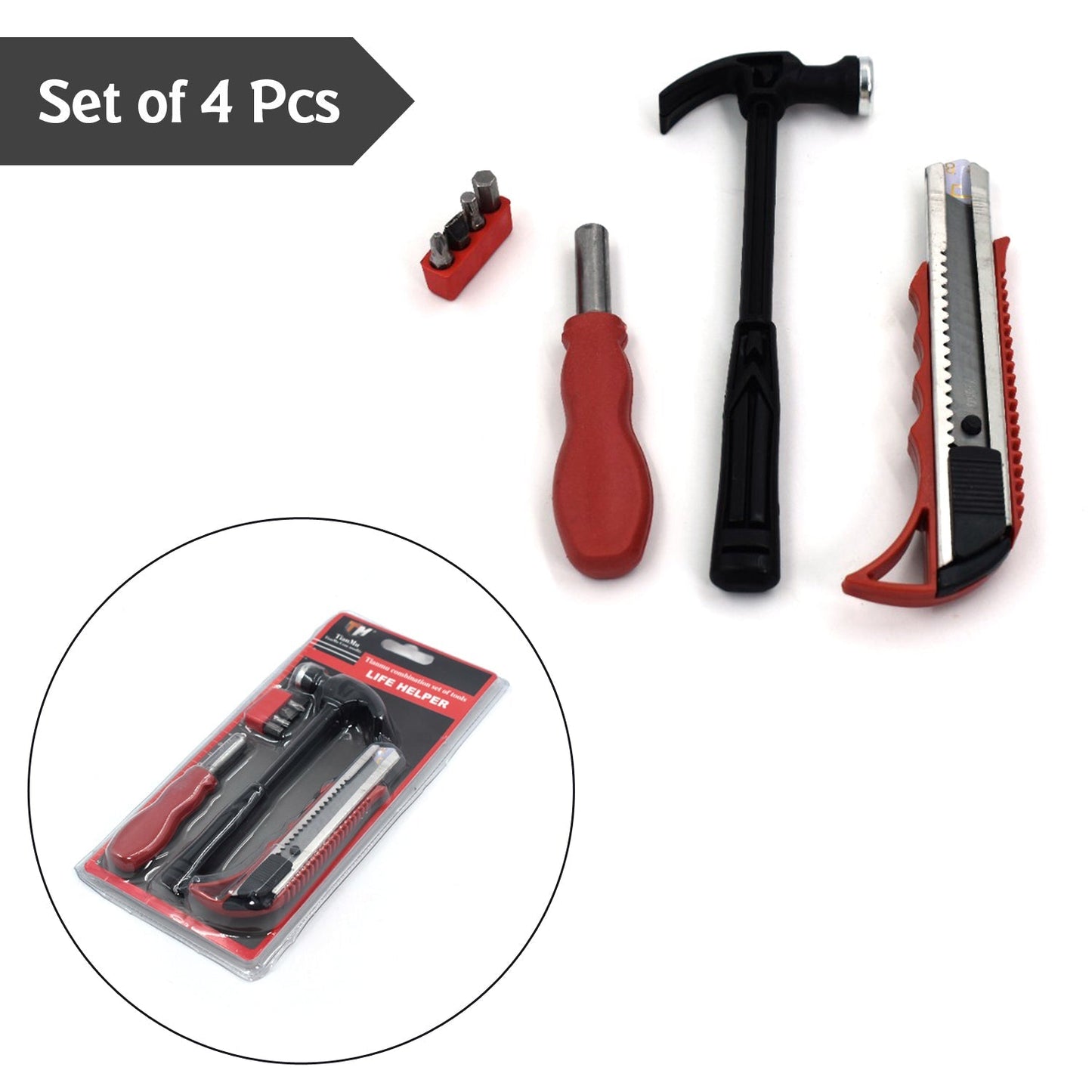 Plumbing and electrician tool set for repairs