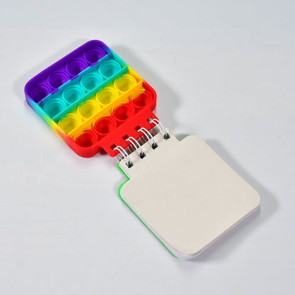 Square Pop It fidget notebook