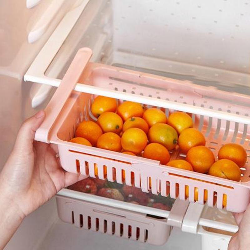 Multipurpose fridge storage basket, expandable feature