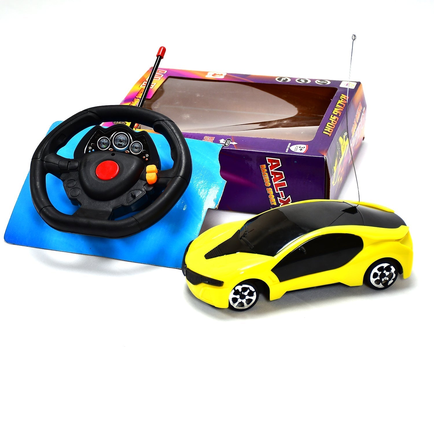 Stylish RC car with fast steering for kids.