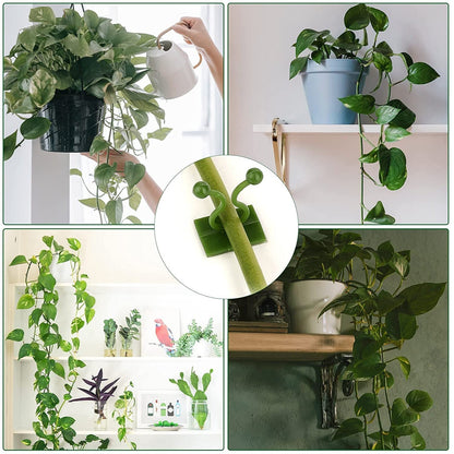 Wall plant clips, 30-pack for securing plants and other uses.