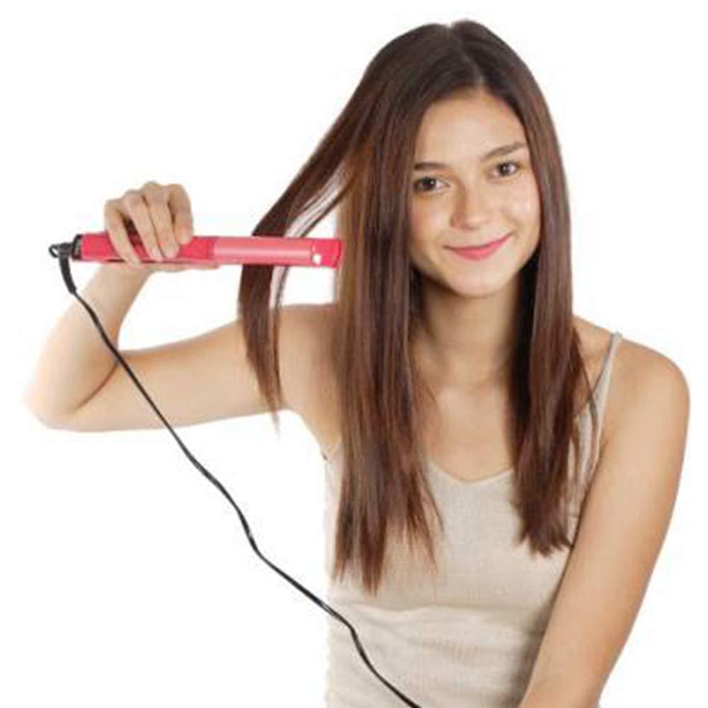 2-in-1 hair curler and straightener for women.