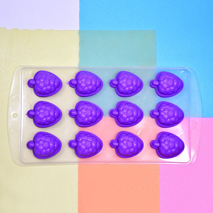 Silicone Mold Ice Cube Tray Creative Sweet Multi Type Ice Tray , Ice Cube Trays Multi Fruit Shape Ice Tray (1 Pc)