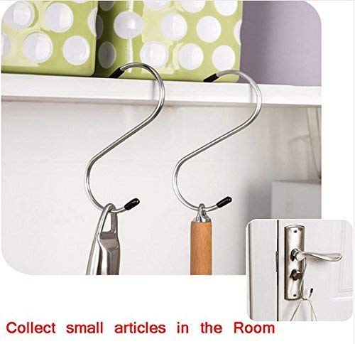 Strong stainless steel S-shaped hooks for reliable hanging solutions.