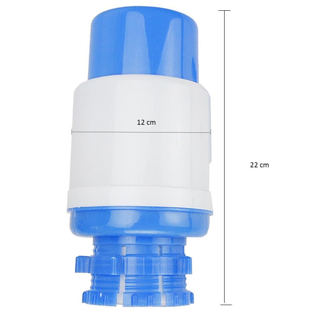 Manual water dispenser pump for bottled water, convenient for home or office use.