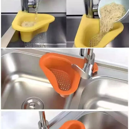 Sink strainer in the shape of a swan for effective waste removal