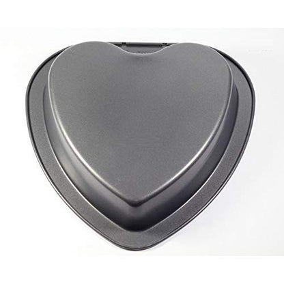 Heart-shaped non-stick baking tray for special cakes.