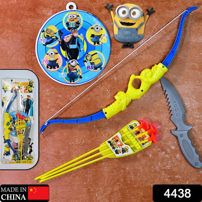 Archery toy set with bow, arrows, and knife