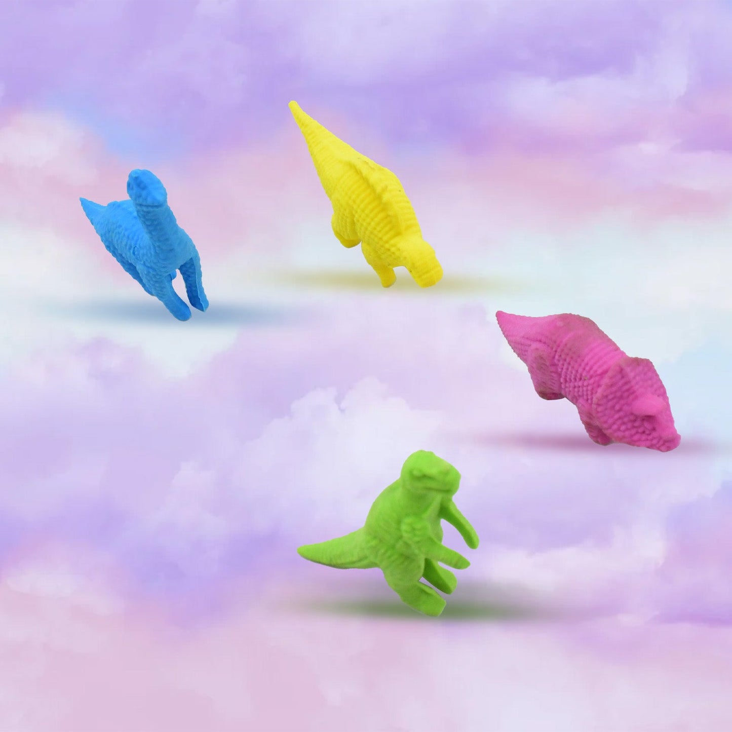 Cute dinosaur erasers for kids’ stationery