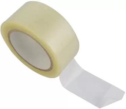 Transparent tape roll.